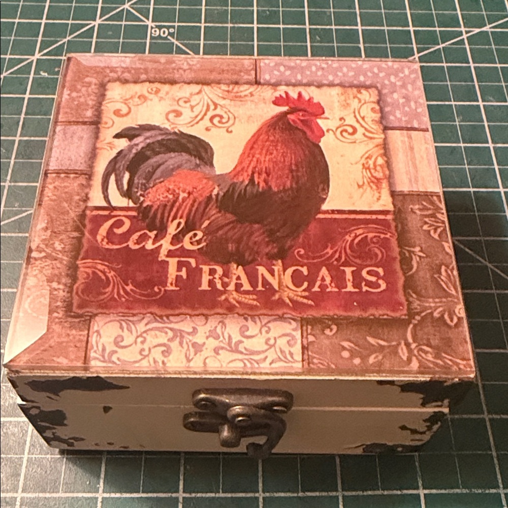 Rustic Rooster Decorative Box